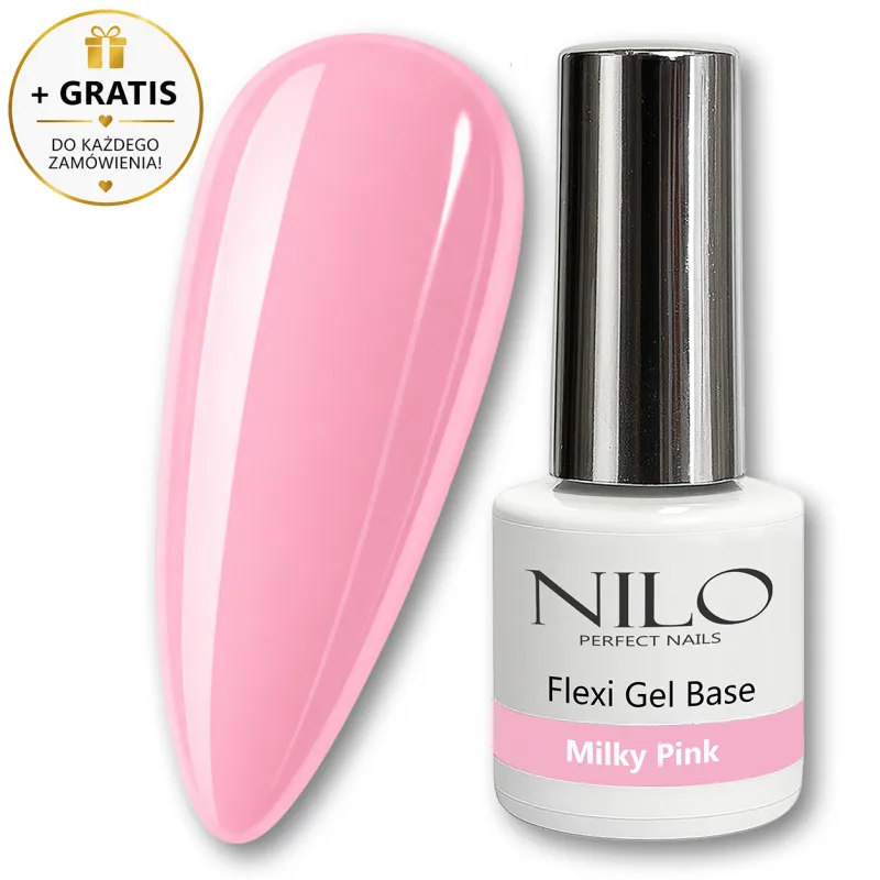 Baza hybrydowa Flexi Base Milky Pink 10ml NILO Perfect Nails